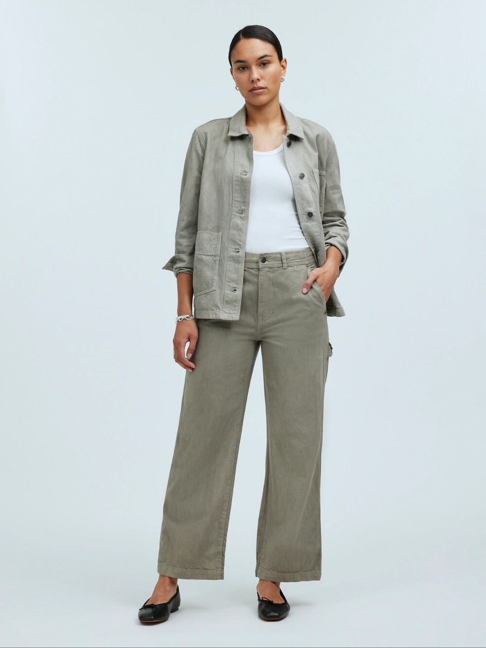 NWT Madewell x MN Dye Studio Perfect Vintage Wide-Leg Carpenter Jean 24